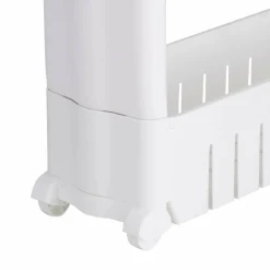 Simplify 5-Tier Slim Slide-Out White Storage Cart