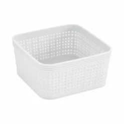 Simplify White Square Organizing Baskets, 6ct.