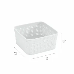 Simplify White Square Organizing Baskets, 6ct.