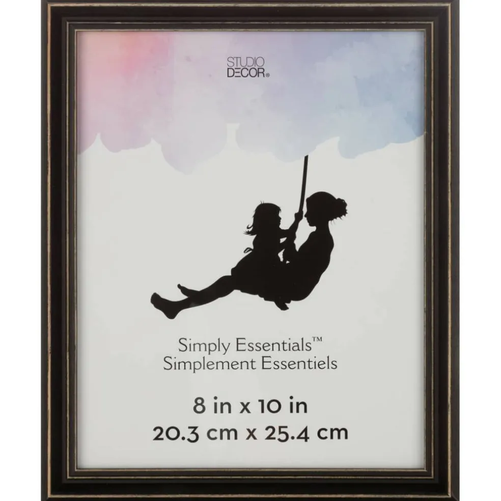 Simply Essentials™ Distressed Black Wood Frame by Studio Décor®