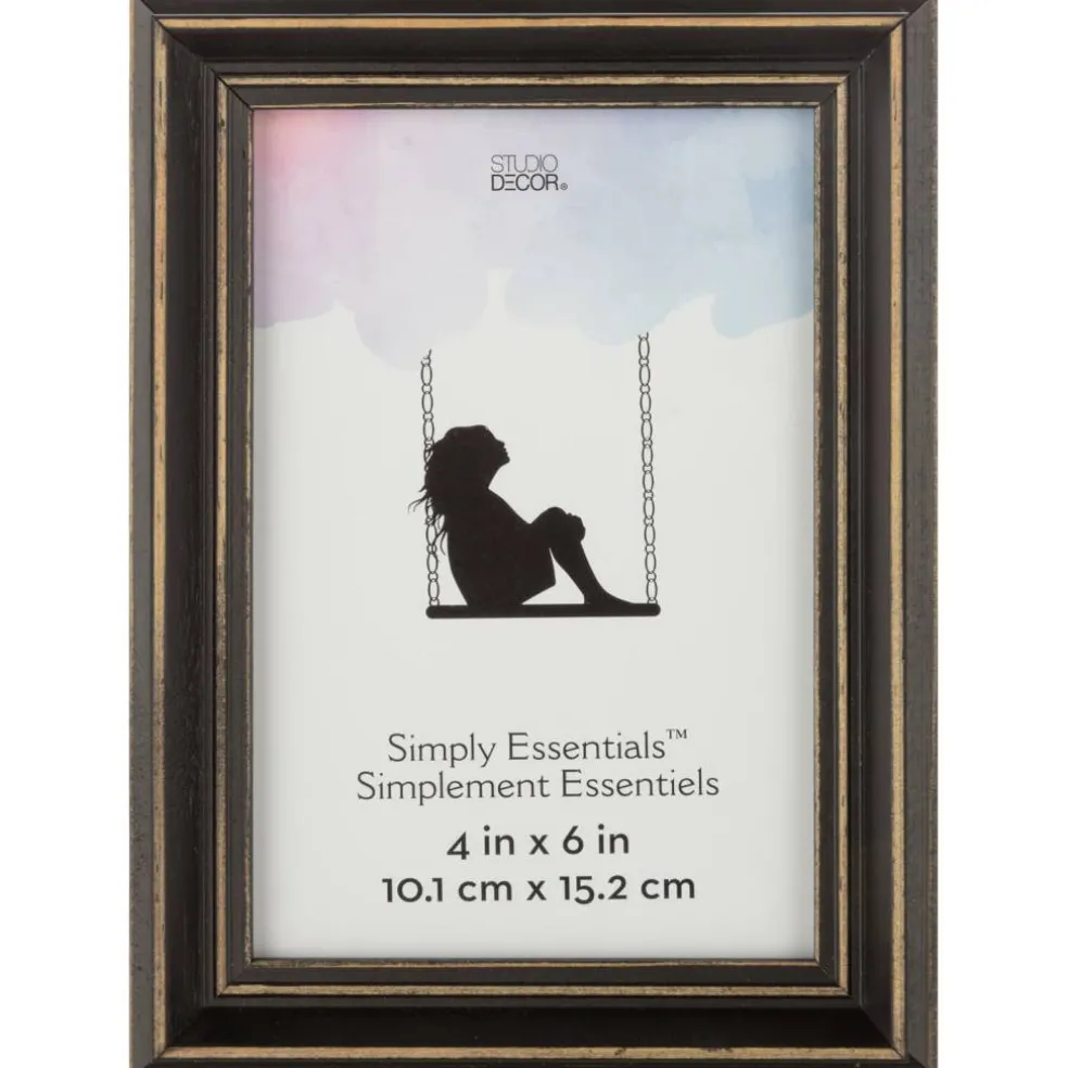 Simply Essentials™ Distressed Black Wood Frame by Studio Décor®