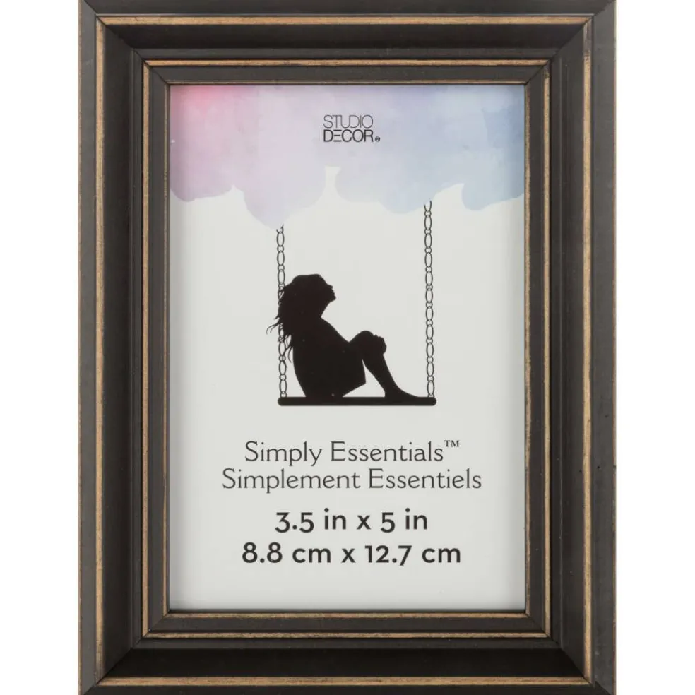 Simply Essentials™ Distressed Black Wood Frame by Studio Décor®