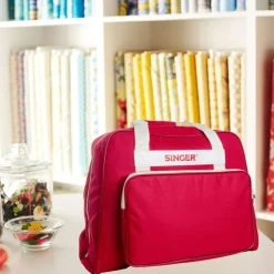 SINGER® Brick Red Sewing Machine Carry Case