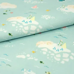 SINGER Christmas Clouds Cotton Print Fabric
