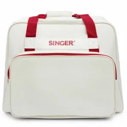 SINGER® Cream & Red Sewing Machine Carry Case
