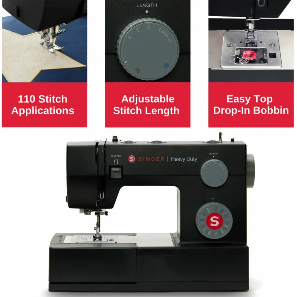 SINGER® HD4432 Black Heavy Duty Sewing Machine