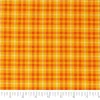 SINGER Orange Tonal Plaid Print Cotton Fabric