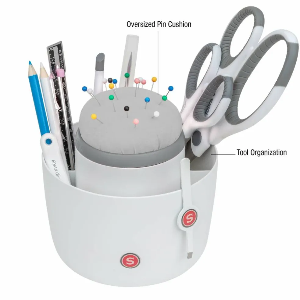 SINGER® Pin & Sewing Tool Craft Organizer Caddy