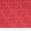 SINGER Red Damask Print Ringspun Cotton Fabric