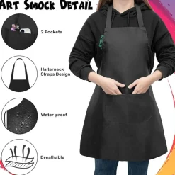 Sip and Paint Kit for Couples, 2 Pack Pre-Drawn Canvas Painting Set 8x10 Inch Date Night DIY Art Kit with Easels, Aprons, Paints, Brushes & Candles, Beach & Heart Valentine Painting Set for Adults