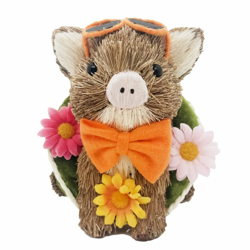 5.5" Sisal Pig in Swimming Float by Ashland®