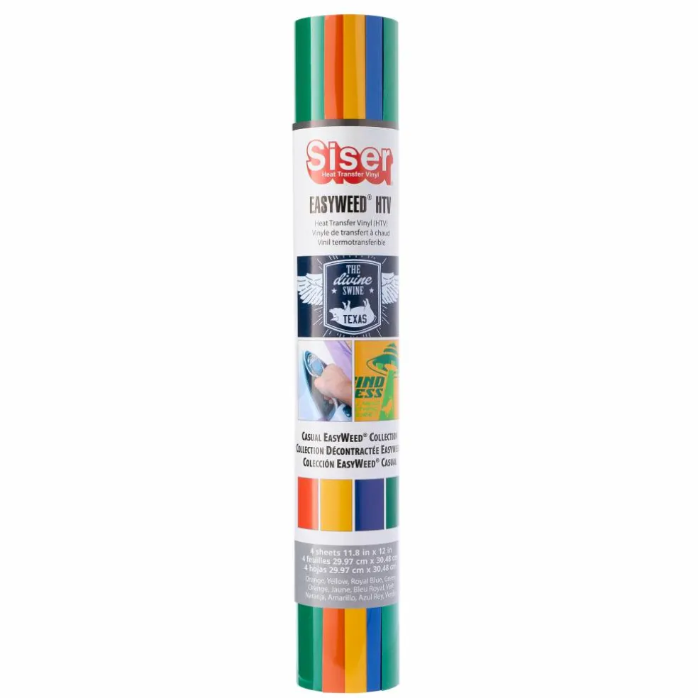 Siser EasyWeed Heat Transfer Vinyl Casual Sampler 12in