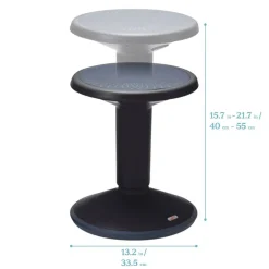 SitWell Adjustable Height Wobble Stool, Active Flexible Seating Chair