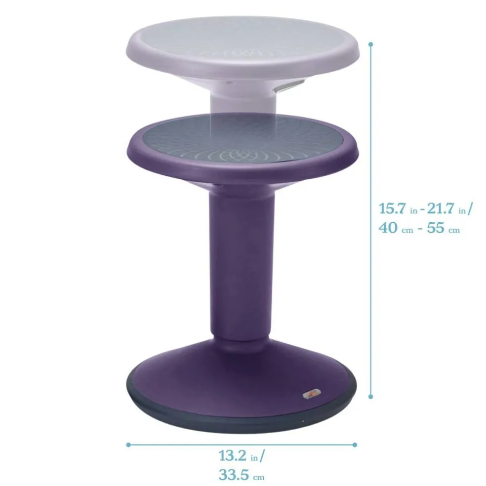SitWell Adjustable Height Wobble Stool, Active Flexible Seating Chair