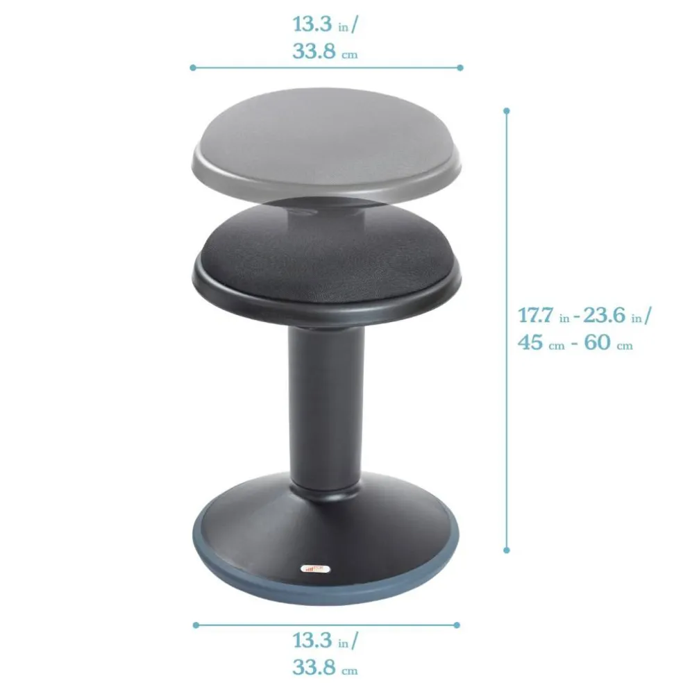 Sitwell Wobble Stool with Cushion, Adjustable Height, Active Seating