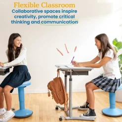 Sitwell Wobble Stool with Cushion, Adjustable Height, Active Seating