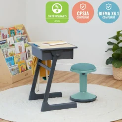 Sitwell Wobble Stool with Cushion, Adjustable Height, Active Seating