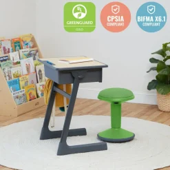 Sitwell Wobble Stool with Cushion, Adjustable Height, Active Seating