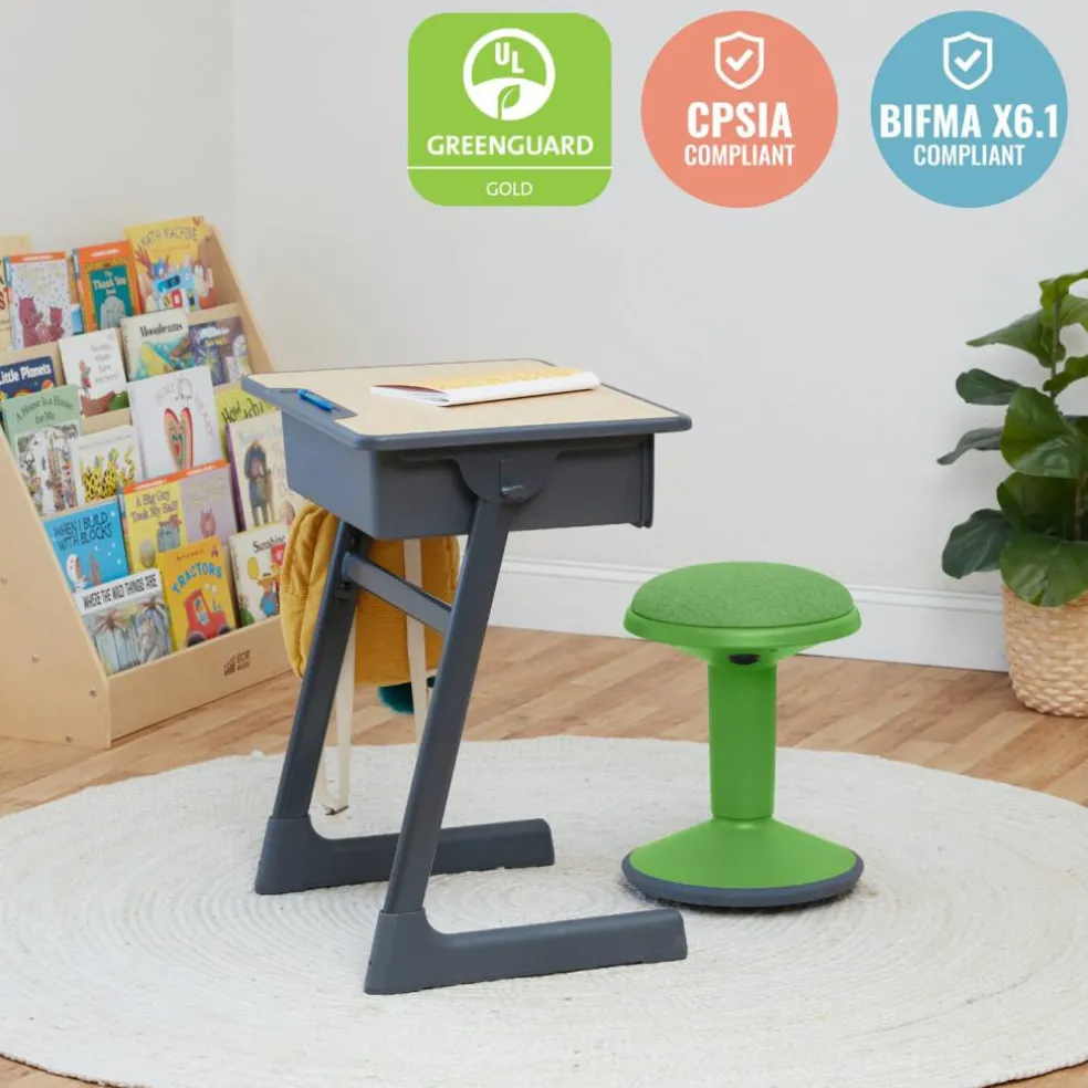 Sitwell Wobble Stool with Cushion, Adjustable Height, Active Seating