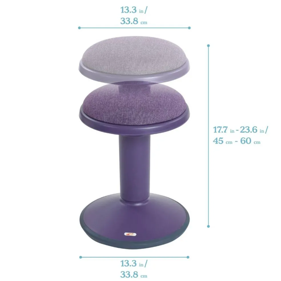 Sitwell Wobble Stool with Cushion, Adjustable Height, Active Seating