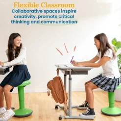 Sitwell Wobble Stool with Cushion, Adjustable Height, Active Seating