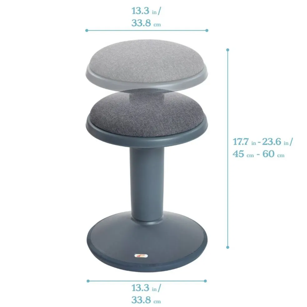 Sitwell Wobble Stool with Cushion, Adjustable Height, Active Seating