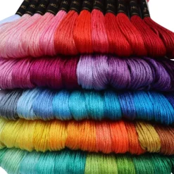 122 Skeins Embroidery Floss, Multicolor Embroidery Thread Set – Friendship Bracelet String for Cross Stitch, Hand Embroidery & String Art Crafts