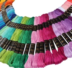 122 Skeins Embroidery Floss, Multicolor Embroidery Thread Set – Friendship Bracelet String for Cross Stitch, Hand Embroidery & String Art Crafts