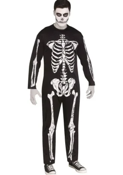 Skeleton Adult Jumpsuit Costume