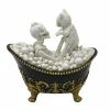 7.8" Skeleton in Bath with Dog Tabletop Décor by Ashland®