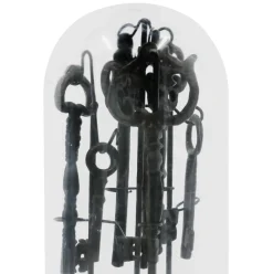 9.25" Skeleton Key Cloche Tabletop Décor by Ashland®