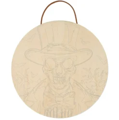 8" Skeleton Man Paint-by-Number Plywood Surface Kit by Artist's Loft®