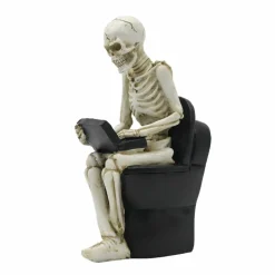 7.4" Skeleton on Toilet with Laptop Tabletop Décor by Ashland®