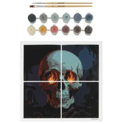 Skull Paint-by-Number Gallery Mini Kit by Artist's Loft®