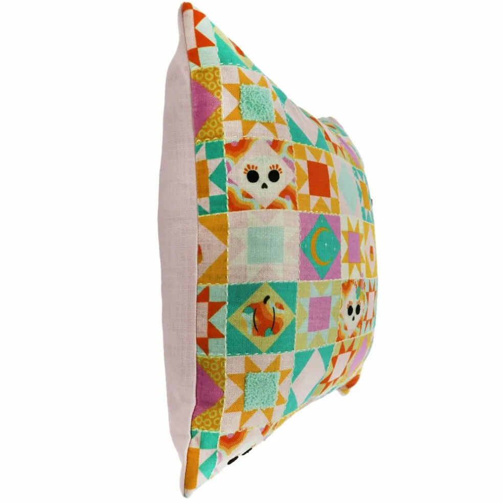 16" Skull & Star Patchwork Pillow by Ashland®