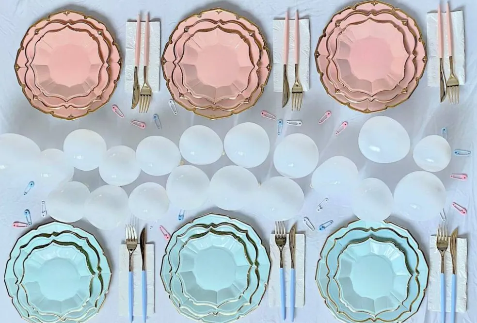 Sky Blue Cutlery Utensils (Set of 24)