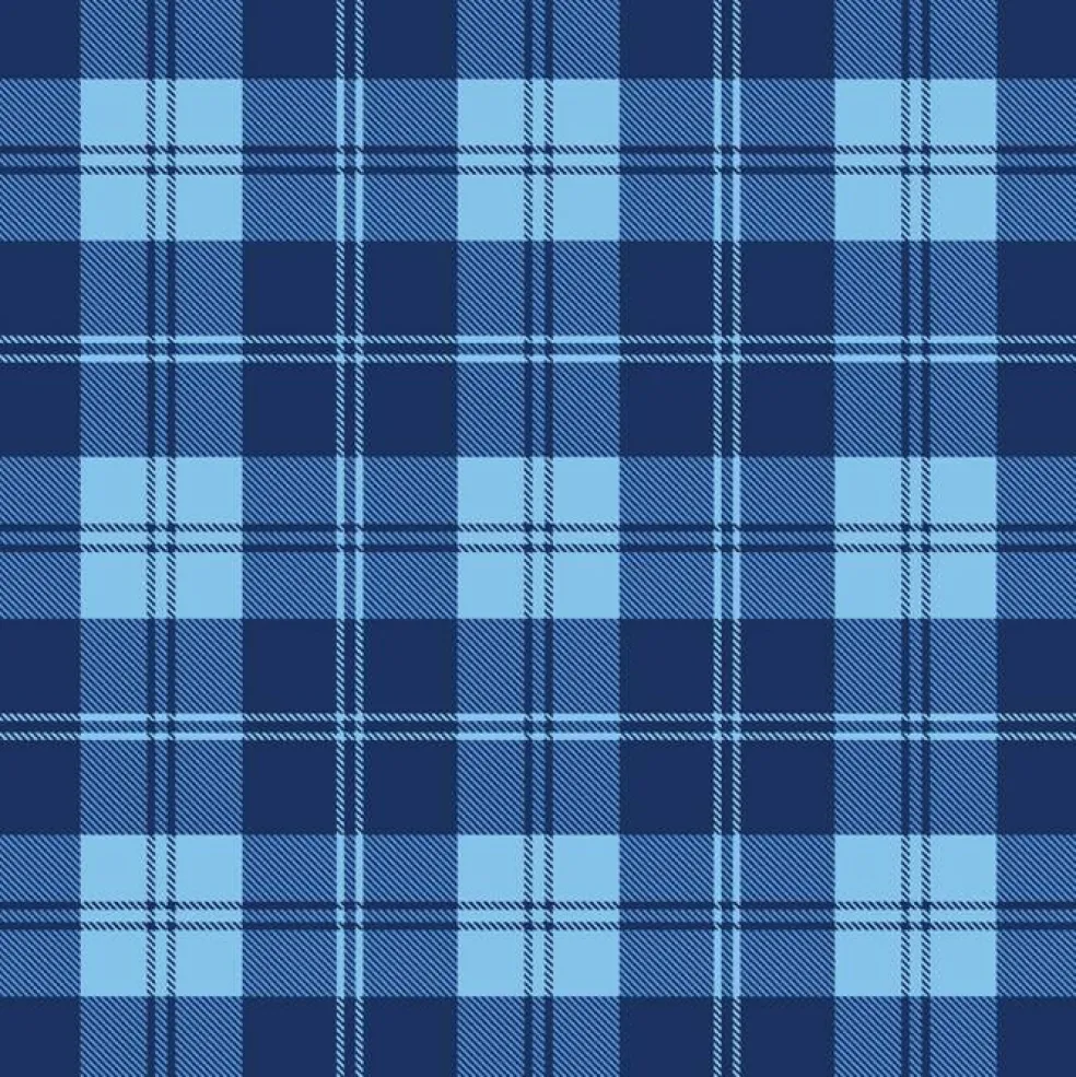 Sky Plaid Flannel Fabric | By The Yard | Sewing and Crafting | 42 inches wide