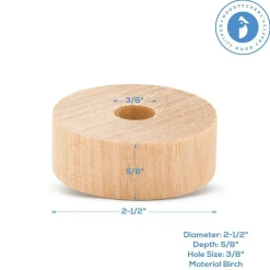 Slab Wooden Wheel for Crafts, Multiple Sizes Available| Woodpeckers