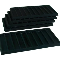 50 Slot Bracelet & Watch Display Tray Black Showcase