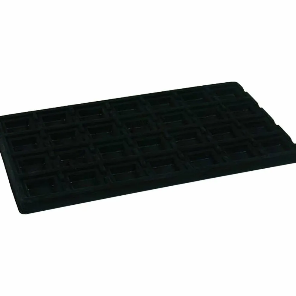 140 Slot Puff Earring Card Black Showcase Display Tray