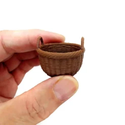 Small Baskets for 1:12 Scale Dollhouse, 3 pc, Cute Wicker Style, Adorabilities