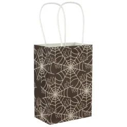 Small Black & White Spiderweb Gift Bags, 6ct. by Celebrate It™