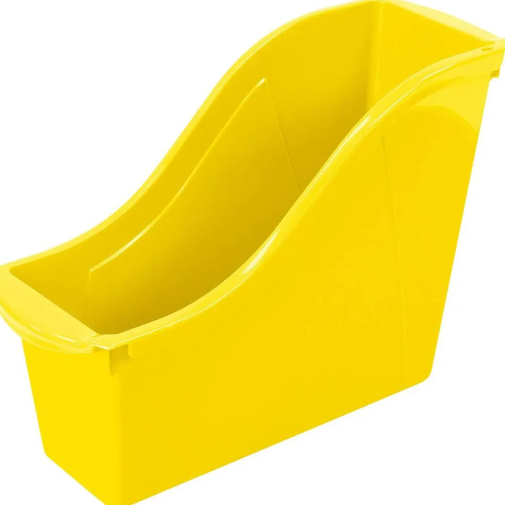 Small Book Bin, Yellow, Pack of 6