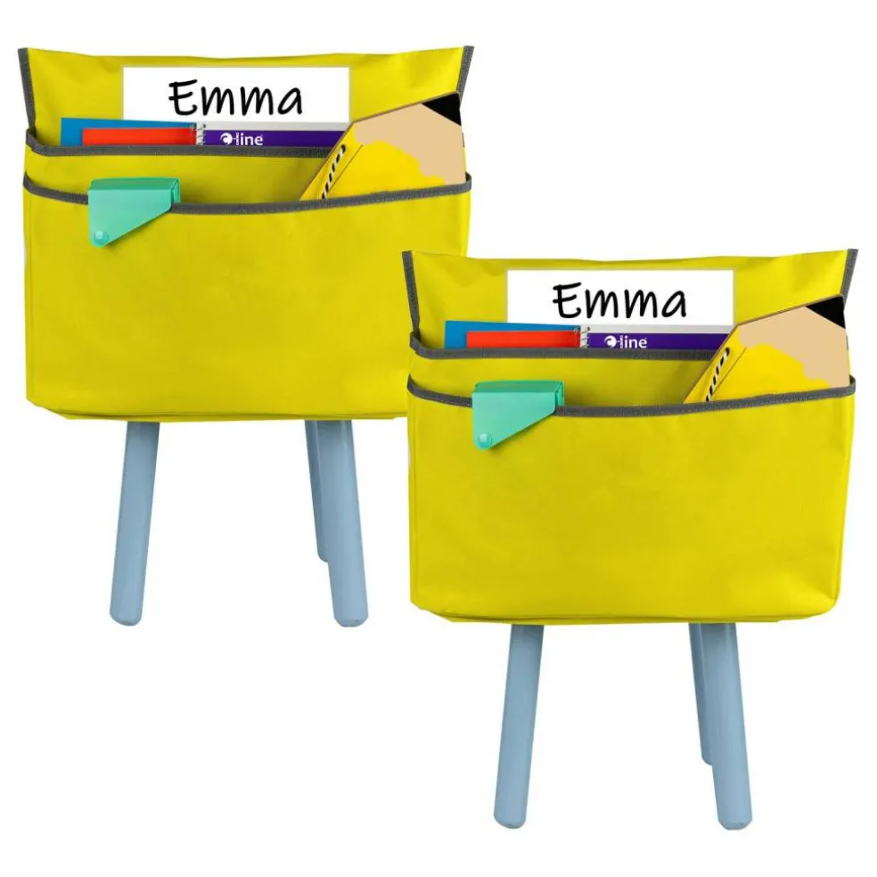 Small Chair Cubbie™, 12", Sunny Yellow, Pack of 2