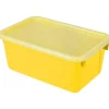 Small Cubby Bin with Cover, Classroom Yellow