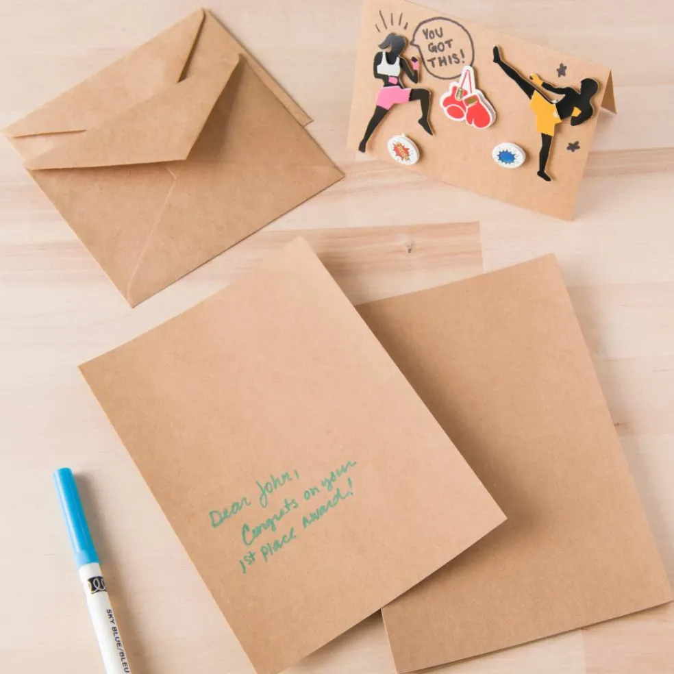 Small Kraft Cards & Envelopes by Recollections®, 4" x 5.5"