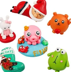 Small Modeling Clay Set, 12 Colors Safe & Non-Toxic Oven Bake Polymer Clay Starter Kit for Kids/Beginners