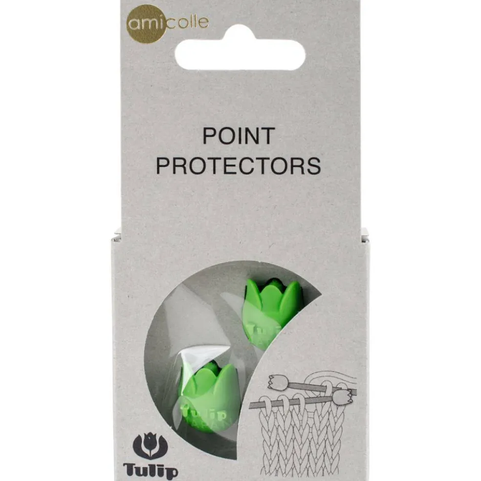 Small Point Protectors - Green Tulips - US Sizes 0-7 - by Tulip