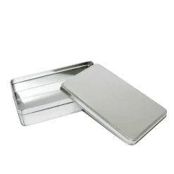 Small Square Silver Tin Container By Celebrate Itâ„¢
