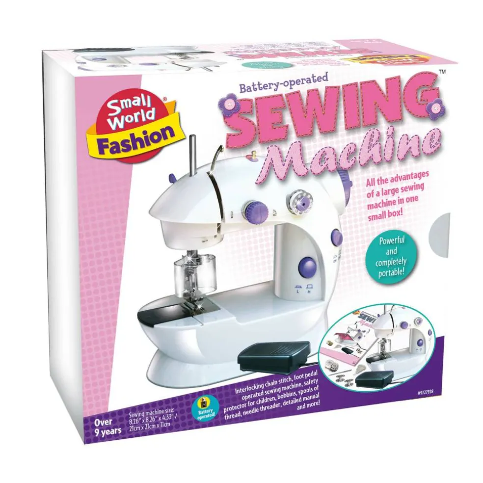 Small World Toys Battery Operated Sewing Machine Kit